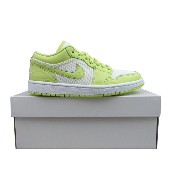 Air Jordan 1 Low SE Summit White Limelight Womens Size 7 NEW